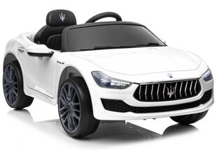 Laste ühekohaline elektriauto Maserati Ghibli SL631, valge hind ja info | Laste elektriautod | kaup24.ee