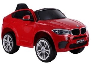 Одноместный электромобиль для детей BMW X6, красный цена и информация | Электромобили для детей | kaup24.ee