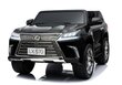 Kahekohaline laste elektriauto Lexus DK-LX570, must läikiv цена и информация | Laste elektriautod | kaup24.ee