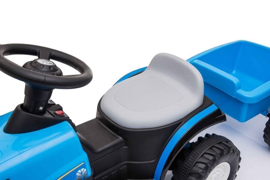 Ühekohaline elektriline traktor koos haagisega A009, sinine hind ja info | Elektrilised autod | kaup24.ee