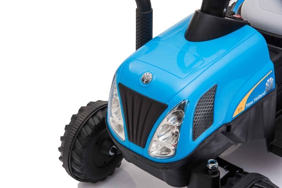 Ühekohaline elektriline traktor koos haagisega A009, sinine hind ja info | Elektrilised autod | kaup24.ee