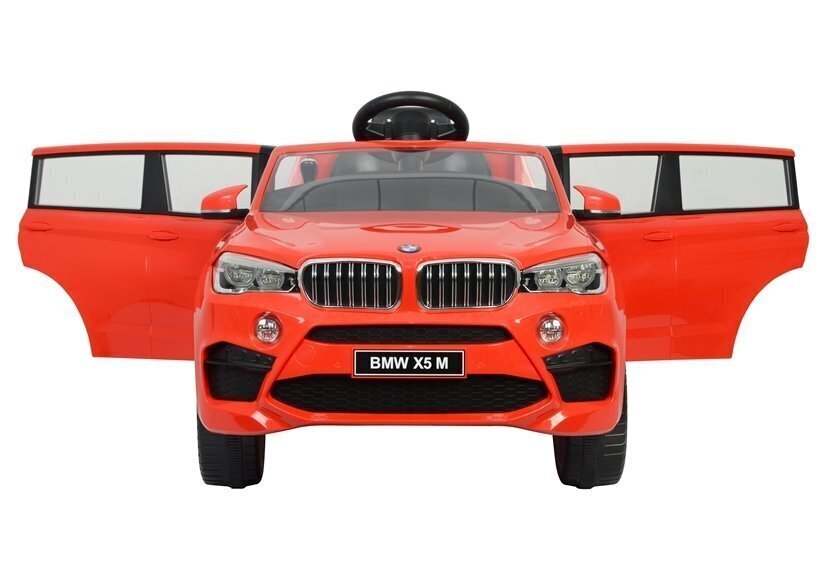 Ühekohaline elektriauto lastele BMW X5 M, punane hind ja info | Laste elektriautod | kaup24.ee