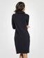 Naiste kõrge kaelusega kleit Tessita T290, puuvillane, tumesinine hind ja info | Kleidid | kaup24.ee