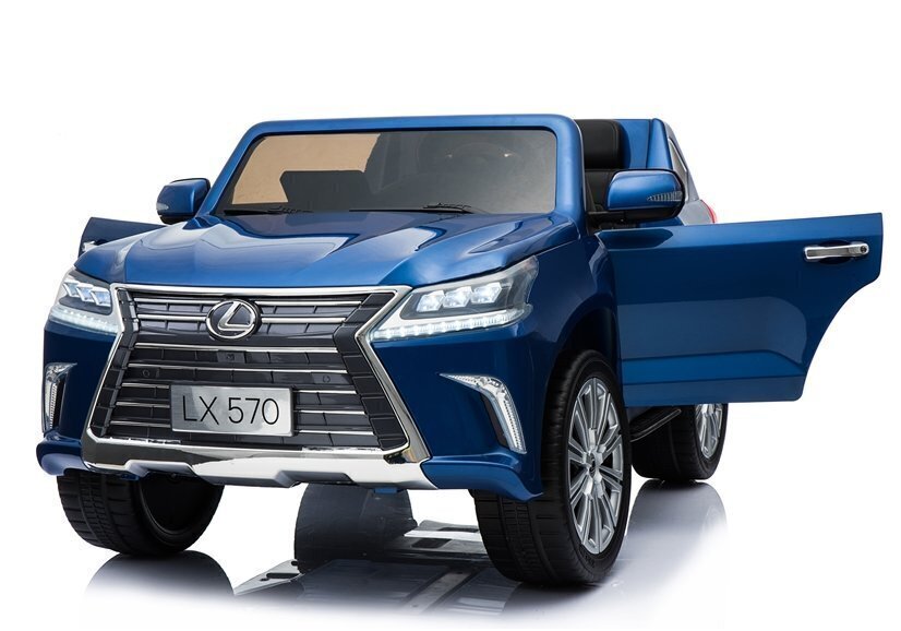 Kahekohaline laste elektriauto Lexus DK-LX570, sinine läikiv цена и информация | Laste elektriautod | kaup24.ee