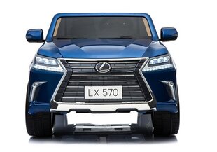 Kahekohaline laste elektriauto Lexus DK-LX570, sinine läikiv hind ja info | Laste elektriautod | kaup24.ee