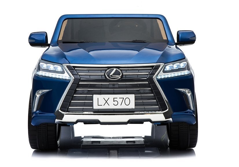 Kahekohaline laste elektriauto Lexus DK-LX570, sinine läikiv цена и информация | Laste elektriautod | kaup24.ee