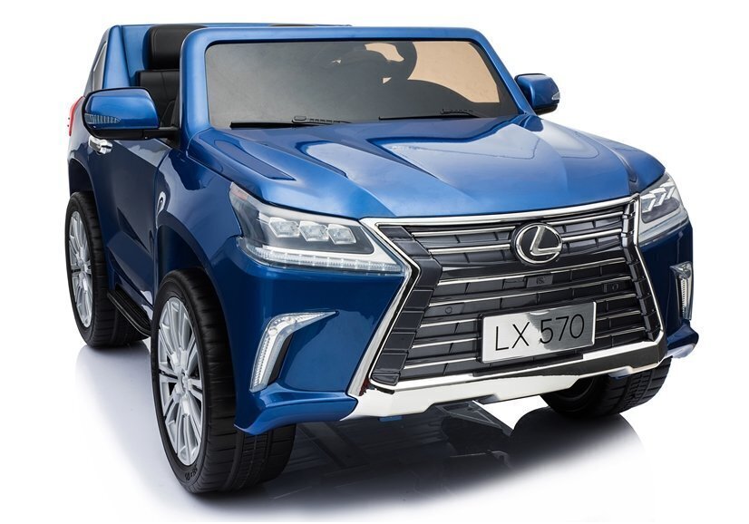 Kahekohaline laste elektriauto Lexus DK-LX570, sinine läikiv цена и информация | Laste elektriautod | kaup24.ee