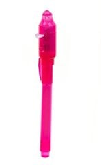 УФ-светодиодная ручка с невидимыми надписями, розовая цена и информация | Письменные принадлежности | kaup24.ee
