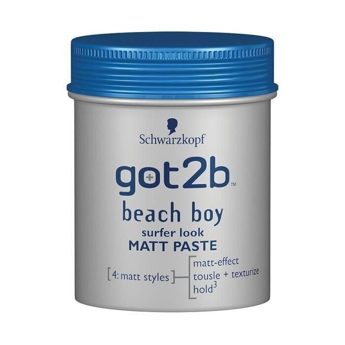 Modelleeriv matt juuksepasta Schwarzkopf Got2b Beach Boy 100 ml цена и информация | Viimistlusvahendid juustele | kaup24.ee