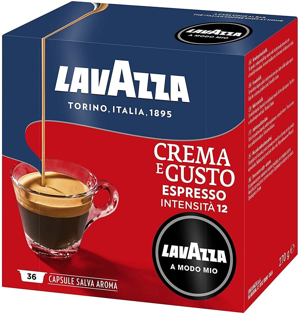 Kohvikapslid Lavazza A Modo Mio Crema e Gusto, 36 tk. hind ja info | Kohv, kakao | kaup24.ee