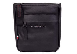 TOMMY HILFIGER ELEVATED PU MINI CROSSOVER ÕLAKOTT, MUST AM0AM06704 BDS цена и информация | Мужские сумки | kaup24.ee