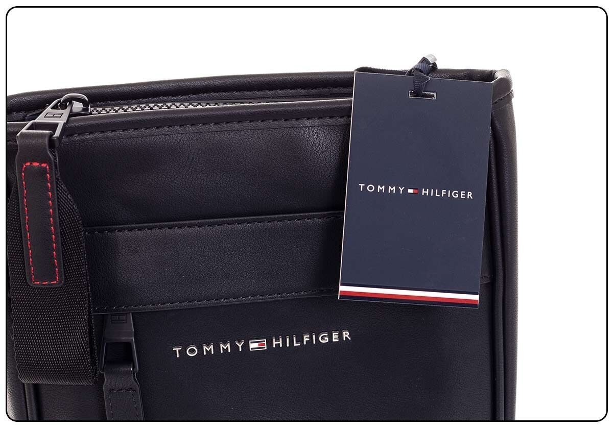 TOMMY HILFIGER ELEVATED PU MINI CROSSOVER ÕLAKOTT, MUST AM0AM06704 BDS hind ja info | Meeste vöökotid, õlakotid | kaup24.ee