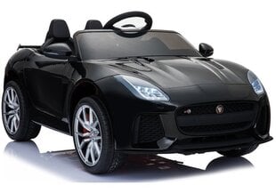 Ühekohaline elektriauto lastele Jaguar F-Type, läikiv must hind ja info | Laste elektriautod | kaup24.ee