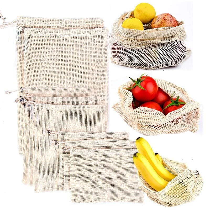 Korduvkasutatav kott juurviljade, puuviljade, kuivatatud seente jaoks, 35x45cm hind ja info | Toidu säilitusnõud | kaup24.ee