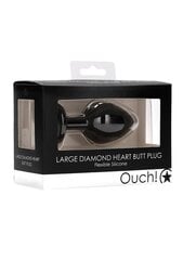 Anaaltapp Ouch! Diamond Heart Butt Plug, L hind ja info | Anaallelud | kaup24.ee