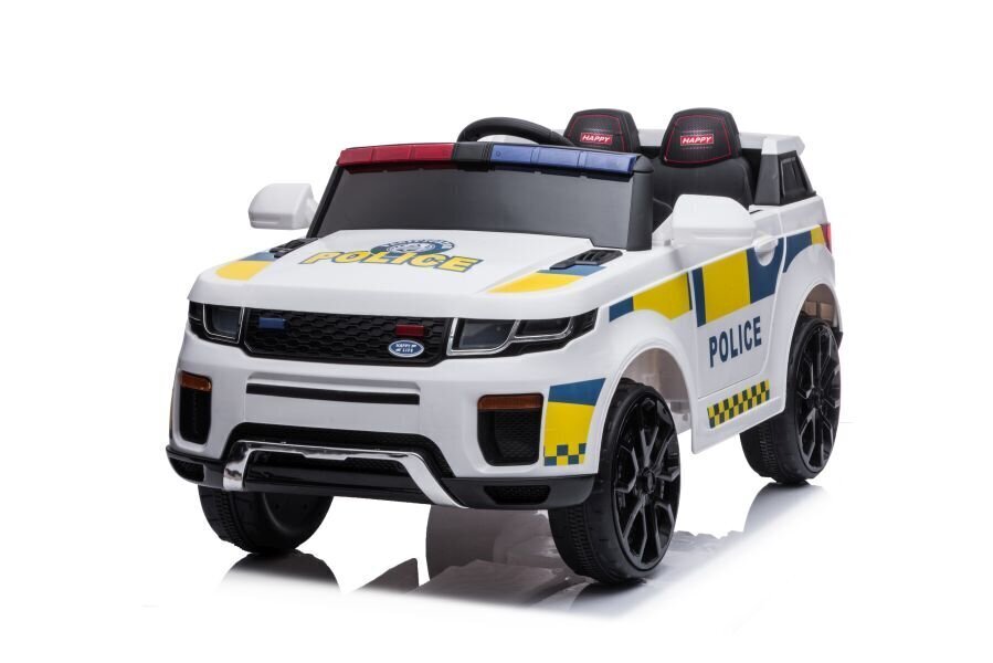Ühekohaline politsei elektriauto BBH-021, valge hind ja info | Laste elektriautod | kaup24.ee
