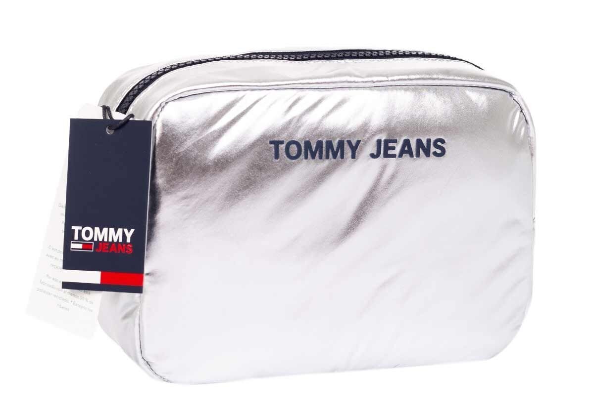 NAISTE KOSMEETIKAKOTT TOMMY HILFIGER TJW NYLON TWIST WASHBAG MET, HÕBEDANE AW0AW09343 PE6 hind ja info | Meigikotid, lauapeeglid | kaup24.ee