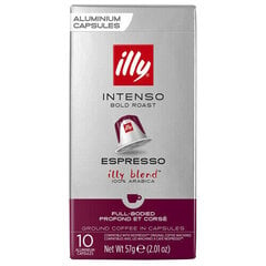 Kohvikapslid Illy Nespresso Intenso, 10 tk. hind ja info | Kohv, kakao | kaup24.ee