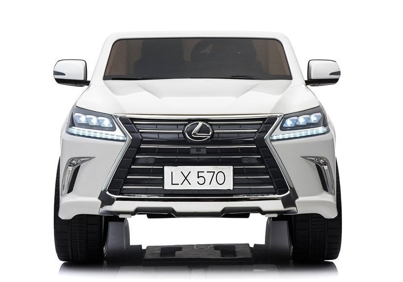 Kahekohaline laste elektriauto Lexus DK-LX570, valge hind ja info | Laste elektriautod | kaup24.ee