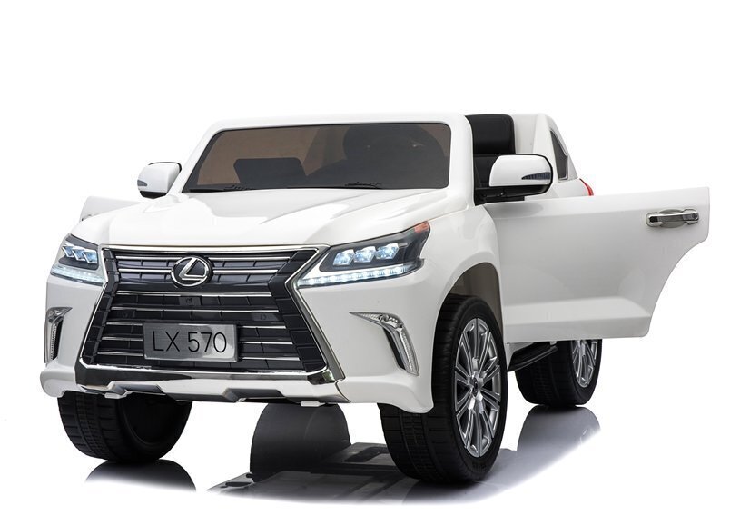 Kahekohaline laste elektriauto Lexus DK-LX570, valge hind ja info | Laste elektriautod | kaup24.ee