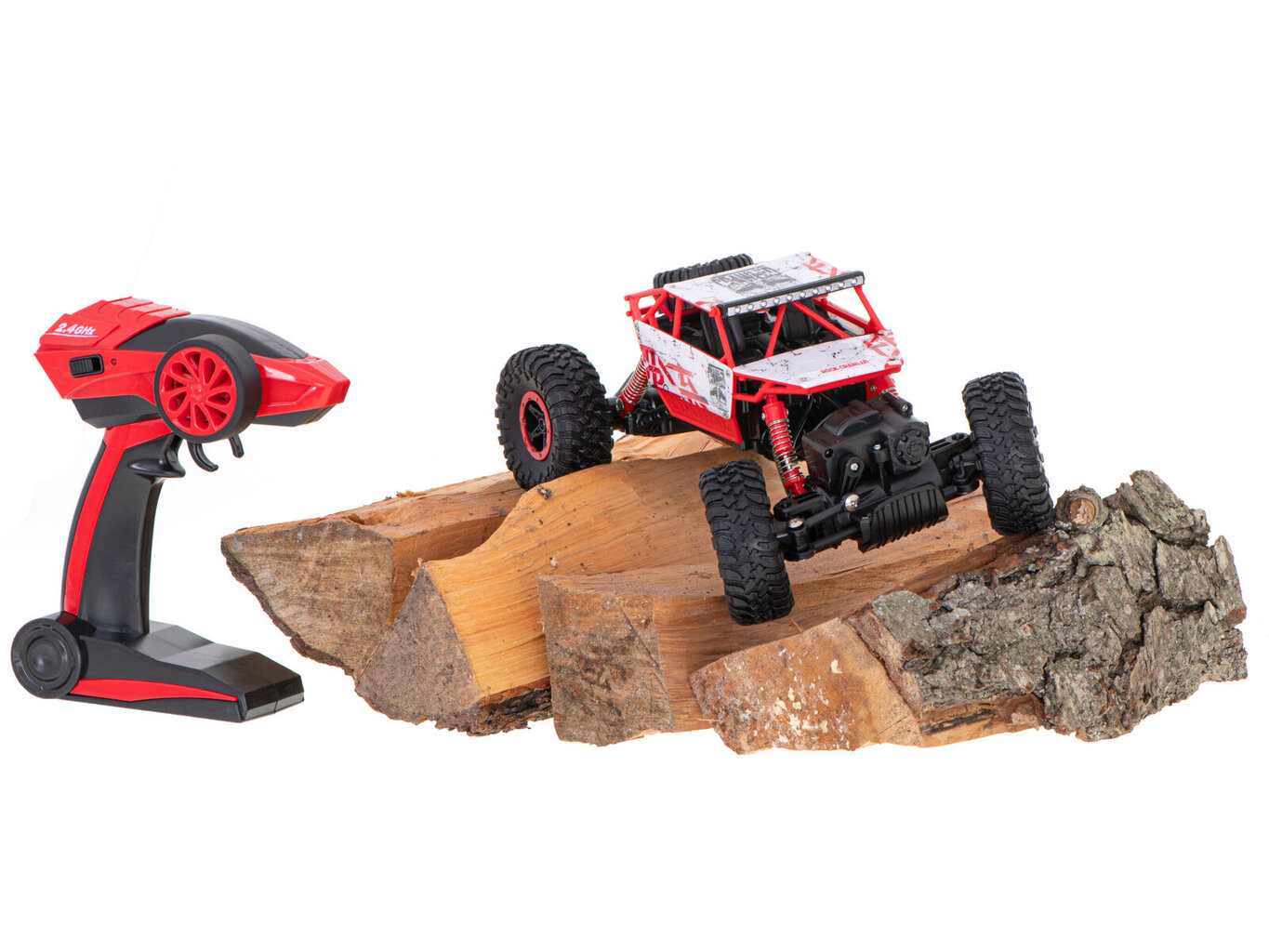 RC Rock Crawler HB 2.4GHz 1:18 punane auto hind ja info | Poiste mänguasjad | kaup24.ee