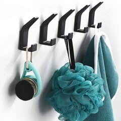 5 Комплект подвески OMNOS черного цвета цена и информация | Аксессуары для ванной комнаты | kaup24.ee