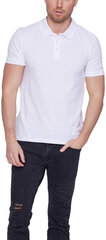 Мужская рубашка-поло Glo Story MTS D0070 MTS D0070/2XL, белая цена и информация | Meeste T-särgid | kaup24.ee