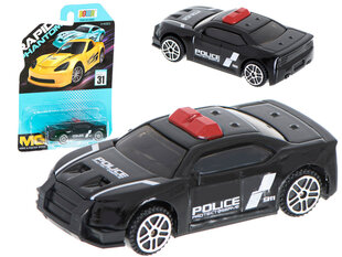 Полицейская машина, черная 7см цена и информация | Игрушки для малышей | kaup24.ee