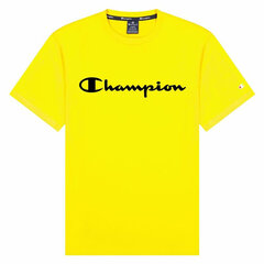 Мужская футболка с коротким рукавом Champion Crewneck M, жёлтая S6440287 цена и информация | Мужская спортивная одежда | kaup24.ee