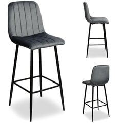 Барный стул TORONTO VELVET, цвет графит цена и информация | Стулья для кухни и столовой | kaup24.ee