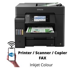 Epson EcoTank L6550 MFP Wi-Fi Printer / Scanner / Copier / Fax inkjet colour цена и информация | Принтеры | kaup24.ee