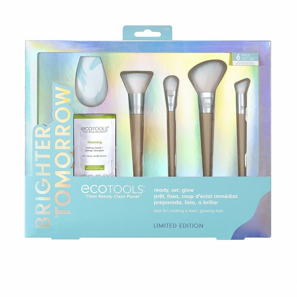 Komplekt meigipintsleid Ecotools Brighter Tomorrow Ready, Set, Glow (5 tk) hind ja info | Meigipintslid, -käsnad | kaup24.ee