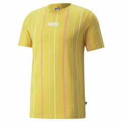 Футболка с коротким рукавом мужская Puma Modern Basics Stripe M Жёлтый S6442605 цена и информация | Мужская спортивная одежда | kaup24.ee