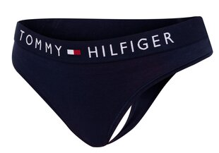 Женские трусики-стринги Tommy Hilfiger THONG, синие, UW0UW01555 416 19728 цена и информация | набор из 3 хлопковых женских трусиков с рисунком | kaup24.ee