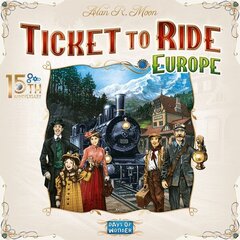 Настольная игра Ticket to Ride: Europe - 15th Anniversary, EN. цена и информация | Настольные игры, головоломки | kaup24.ee
