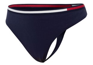 Трусики-стринги Tommy Hilfiger Thong, синие, UW0UW01548 416 18900_x000D_ цена и информация | набор из 3 хлопковых женских трусиков с рисунком | kaup24.ee