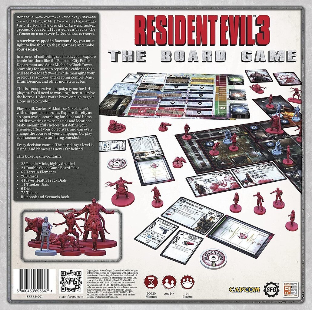 Lauamäng Resident Evil 3: The Board Game, EN hind ja info | Lauamängud ja mõistatused | kaup24.ee