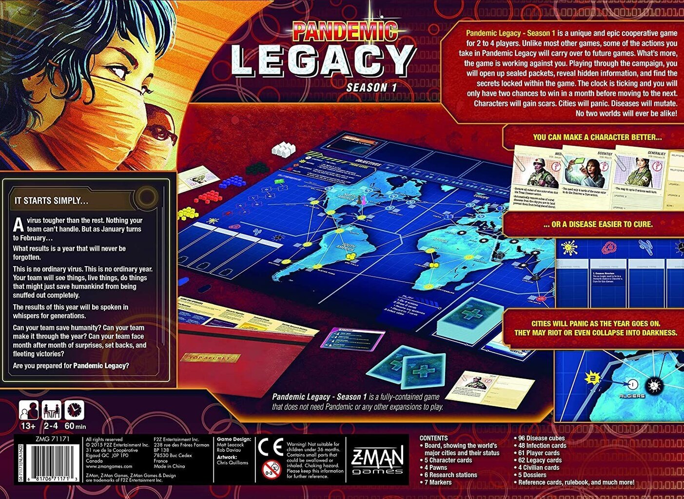 Lauamäng Pandemic Legacy: Season 1, EN hind ja info | Lauamängud ja mõistatused | kaup24.ee