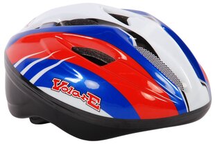 Шлем Volare Bicycle Helmet Deluxe, красный, синий, белый, 51-55 см цена и информация | Шлемы | kaup24.ee