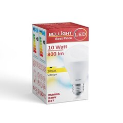 Светодиодная LED лампа Bellight BELL001 E27 A60 10W 3000K 800LM цена и информация | Лампочки | kaup24.ee