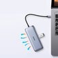 Ugreen multi-functional HUB 9in1 USB Type C - HDMI, DP, VGA, 2 x USB, RJ45 Ethernet, SD / TF card reader, USB Type C PD 100W gray (CM274) hind ja info | USB jagajad, adapterid | kaup24.ee