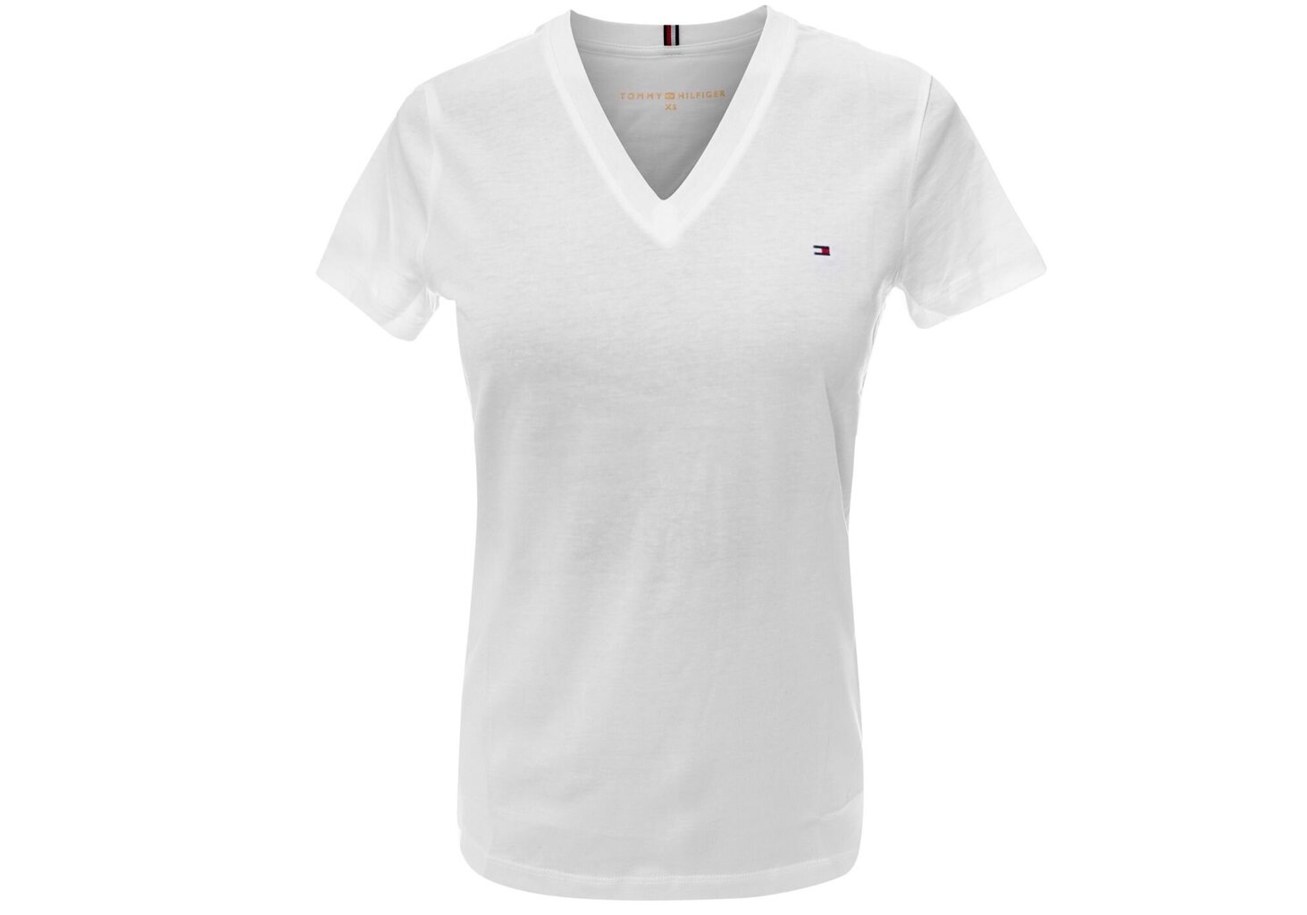 Tommy Hilfiger T-särk Heritage V-neck Tee White WW0WW24969 100 19084 цена и информация | Naiste T-särgid, topid | kaup24.ee