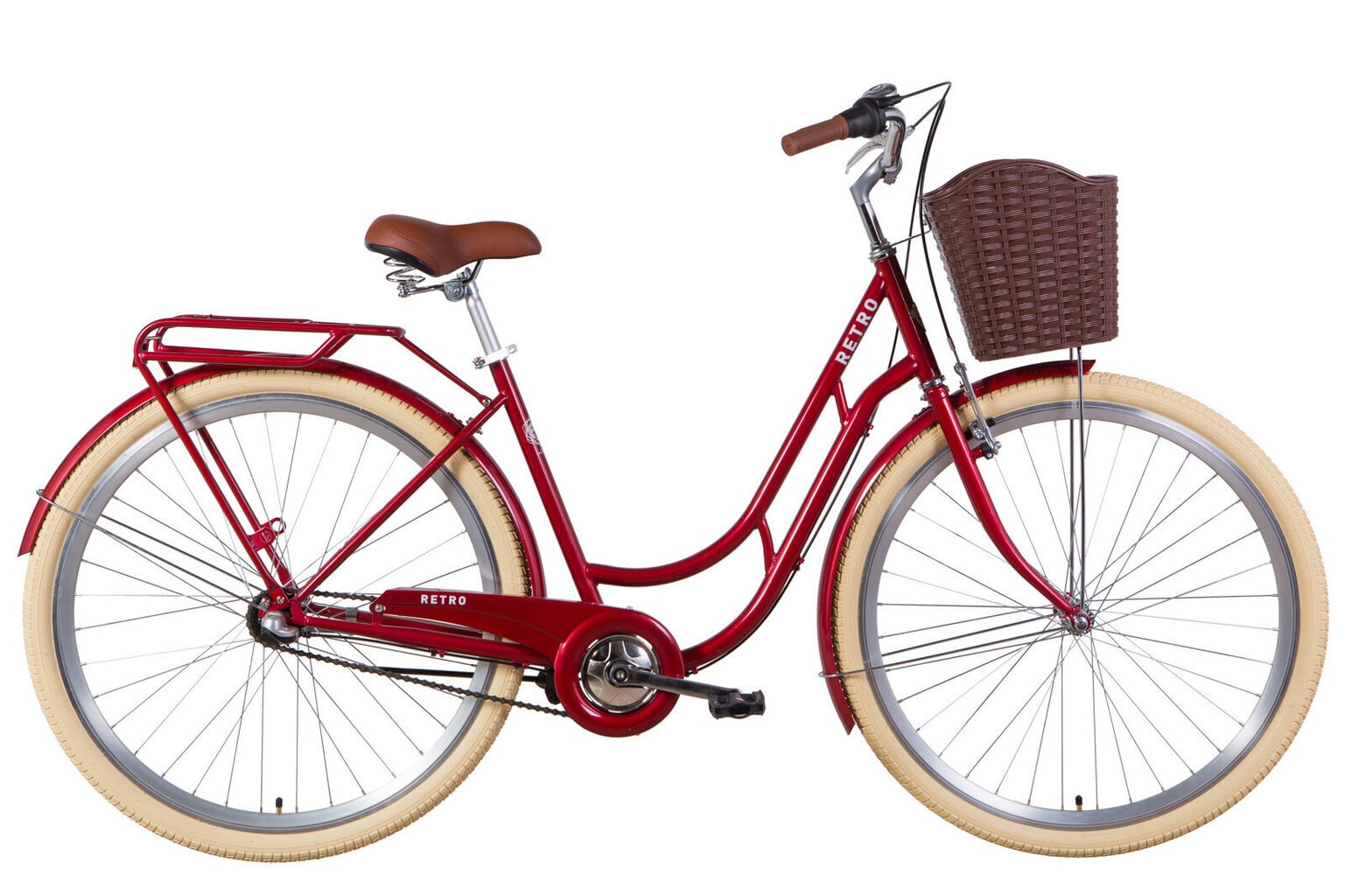 Jalgratas 28" Velotrade Retro Steel N3 Ruby 28-225 цена и информация | Jalgrattad | kaup24.ee