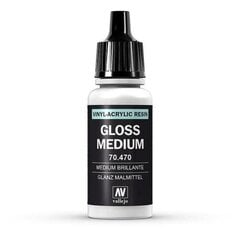 Gloss Medium 17 ml. 70470 Vallejo hind ja info | Kunstitarbed, voolimise tarvikud | kaup24.ee