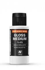 Gloss Medium 60 ml. 73470 Vallejo hind ja info | Kunstitarbed, voolimise tarvikud | kaup24.ee