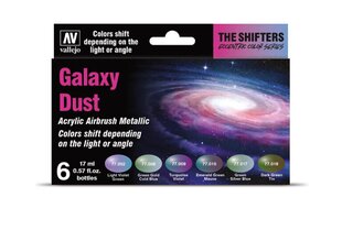 The Shifters Set – Galaxy Dust (6x 17ml) VALLEJO 77092 Vallejo hind ja info | Kunstitarbed, voolimise tarvikud | kaup24.ee