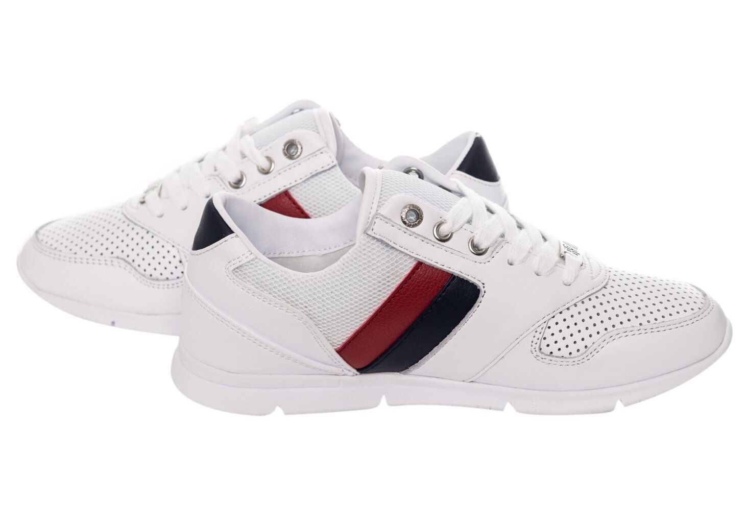 Tommy Hilfiger naiste tossud LIGHTWEIGHT LEATHER SNEAKER WHITE FW0FW04261 020 19665 цена и информация | Naiste spordi- ja vabaajajalatsid | kaup24.ee