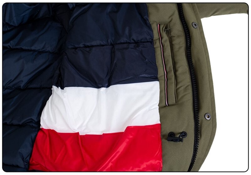 Мужская зимняя куртка Tommy Hilfiger HEAVY CANVAS PARKA GREEN/OLIVE  MW0MW14891 MSH 19876 цена | kaup24.ee