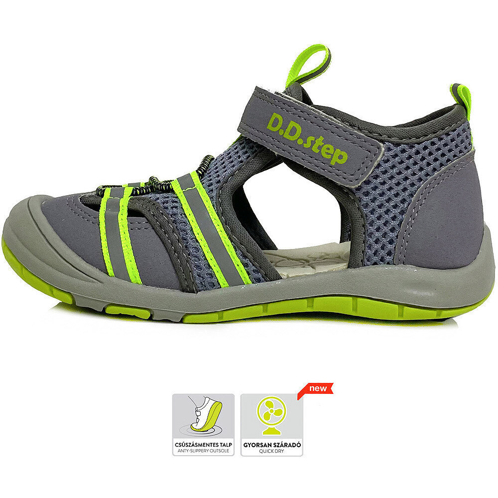 Laste sandaalid D.D.Step, AC65-380A, Dark grey цена и информация | Laste sandaalid | kaup24.ee