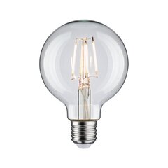 Лампа Paulmann LED Globe 80мм Filament E27 230V 470лм 4,8Вт 4000K, прозрачная цена и информация | Лампочки | kaup24.ee